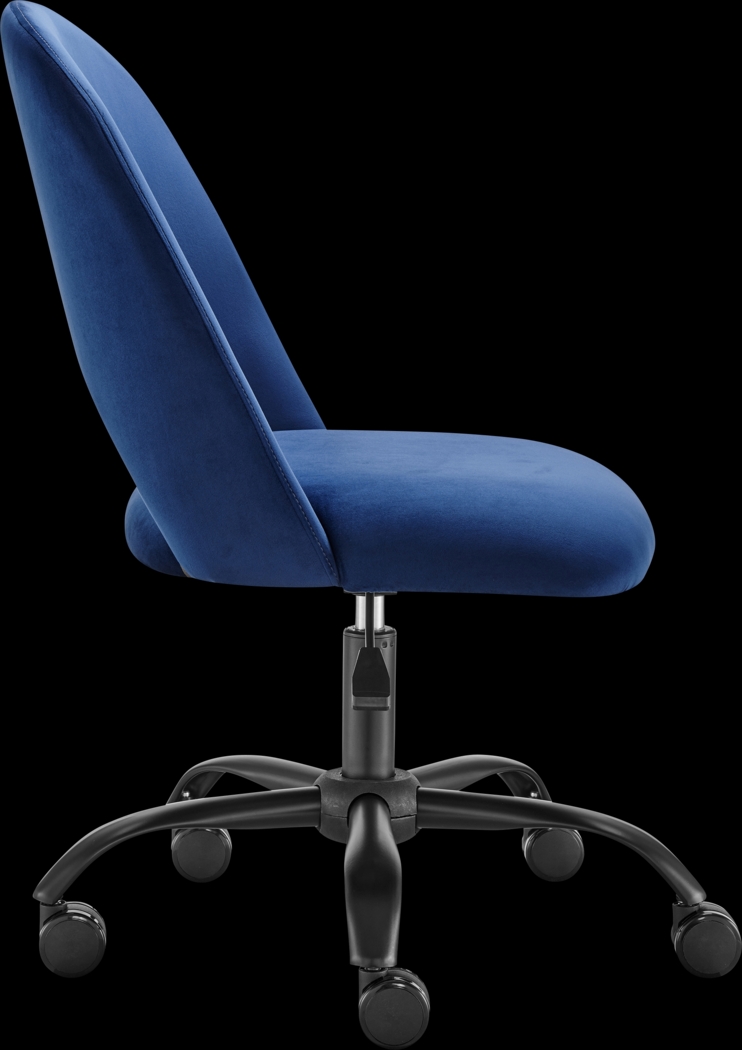 Hardesty Blue Office Chair - Thumbnail - Image 4
