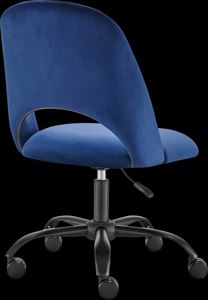 Hardesty Blue Office Chair - Thumbnail - Image 5