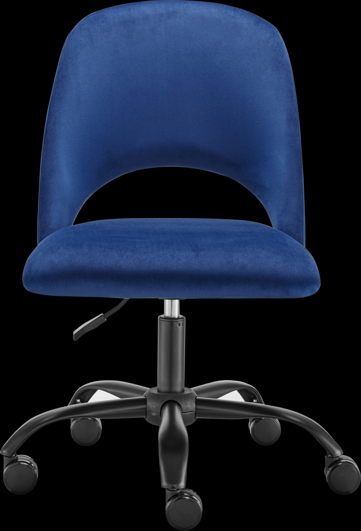 Hardesty Blue Office Chair - Thumbnail - Image 1