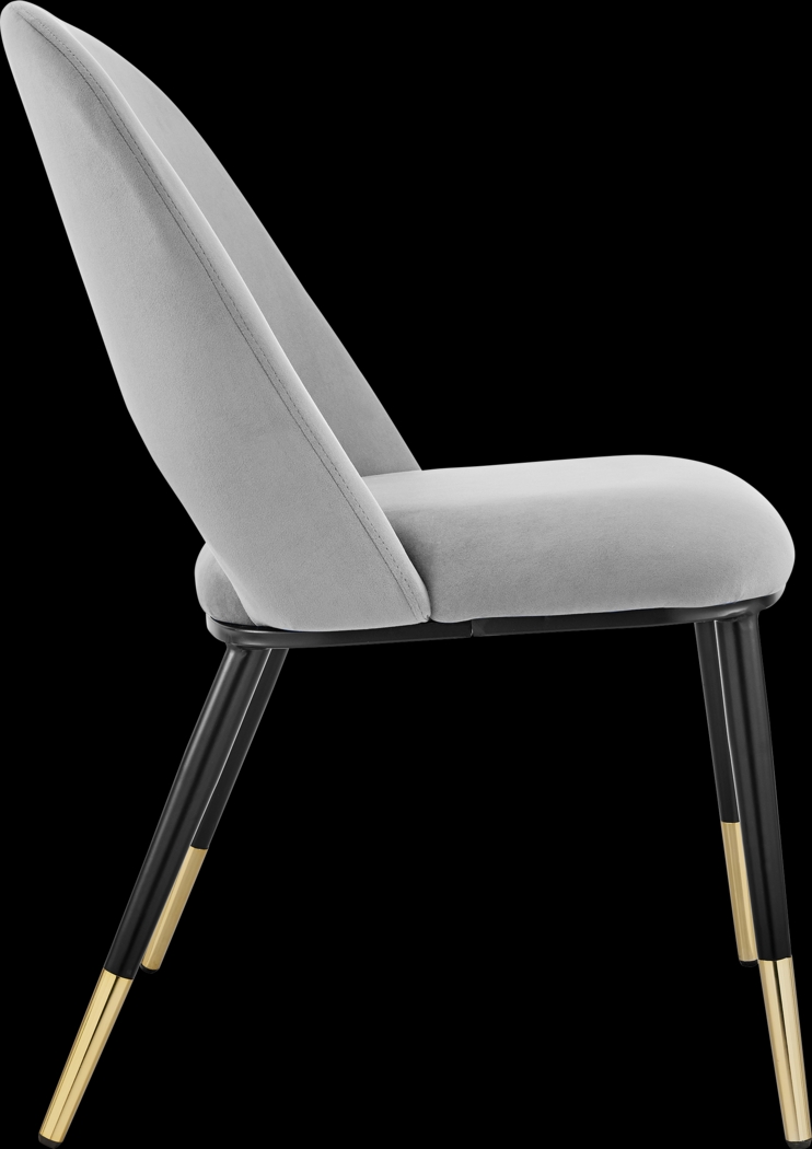 Hardesty Gray Side Chair, Set of 2 - Thumbnail - Image 3