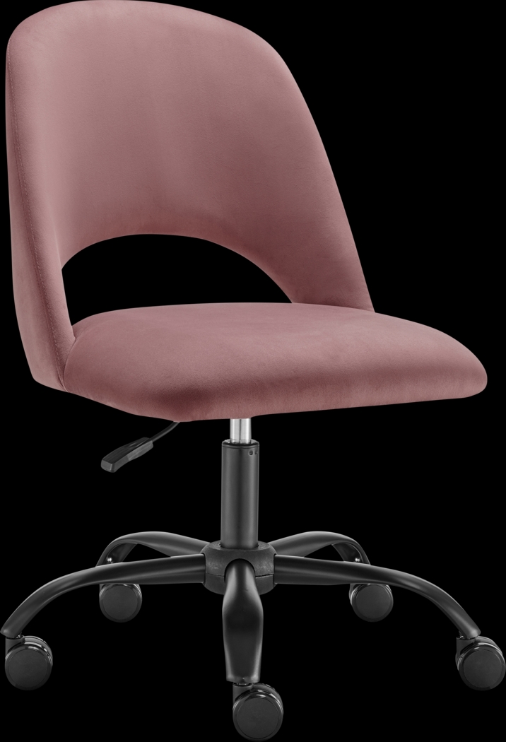 Hardesty Pink Office Chair - Thumbnail - Image 3