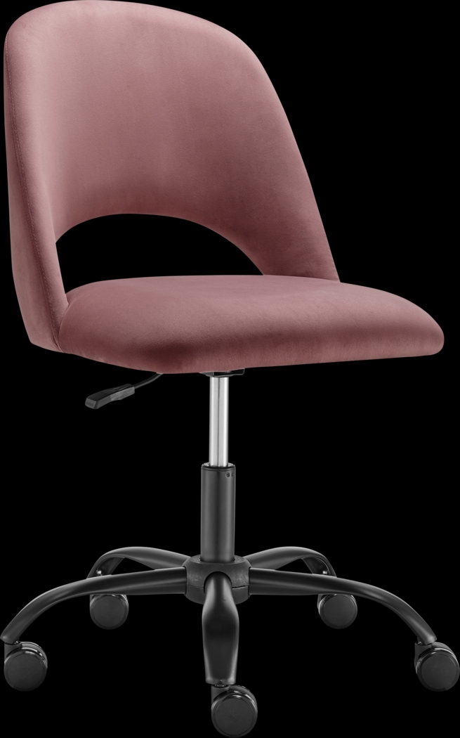 Hardesty Pink Office Chair - Thumbnail - Image 4