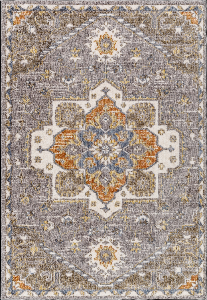 Hardheer Beige 5'3 x 7' Area Rug - Thumbnail - Image 1