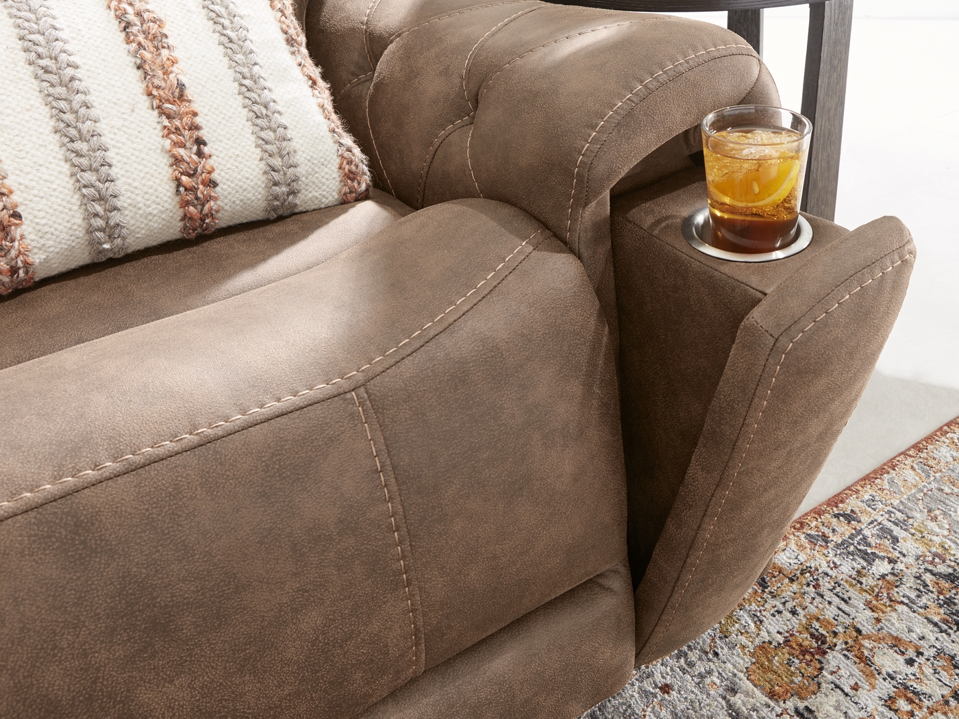 Hardwick Brown 8 Pc Sectional Living Room - Thumbnail - Image 6