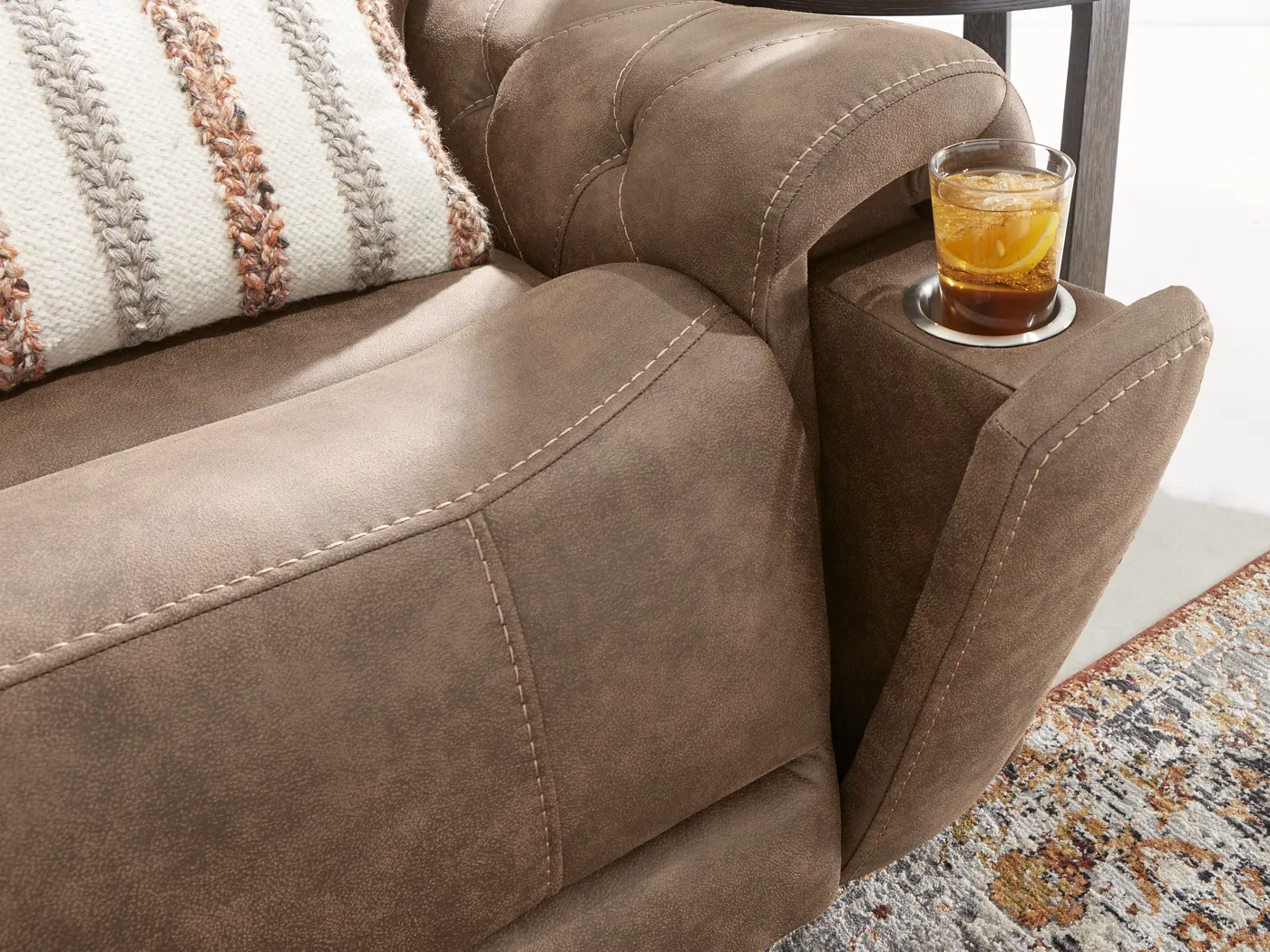 Hardwick Brown Dual Power 6 Pc Sectional - Image 10