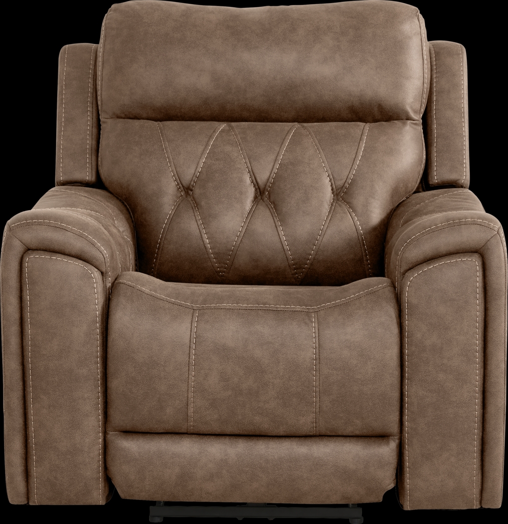 Hardwick Brown Dual Power Recliner - Thumbnail - Image 2