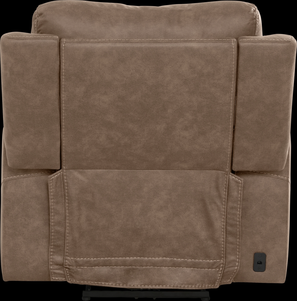 Hardwick Brown Dual Power Recliner - Thumbnail - Image 3