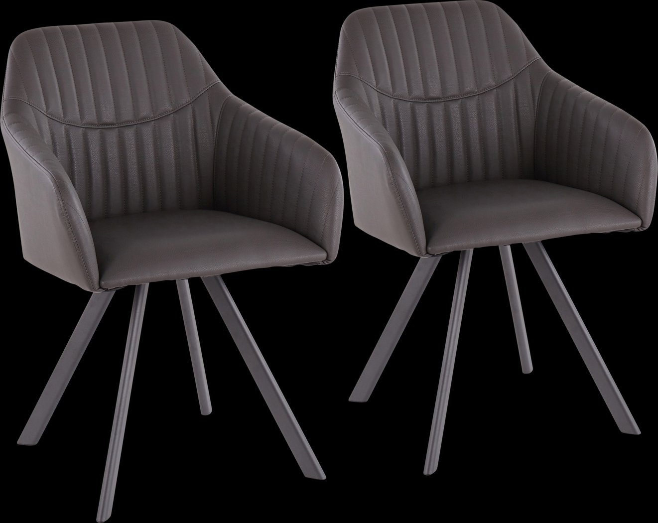 Hardwyck Charcoal Accent Chair, Set of 2 - Thumbnail - Image 1