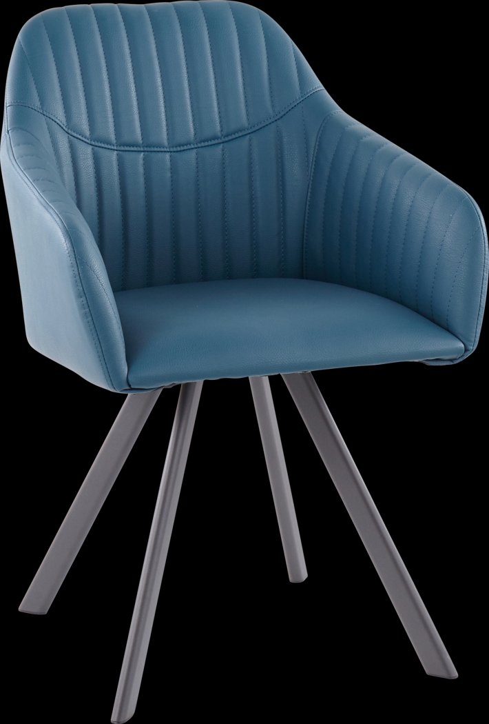 Hardwyck Teal Accent Chair, Set of 2 - Thumbnail - Image 2