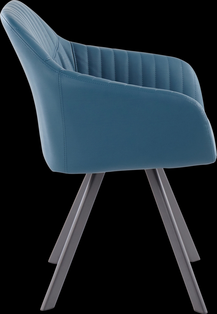 Hardwyck Teal Accent Chair, Set of 2 - Thumbnail - Image 3