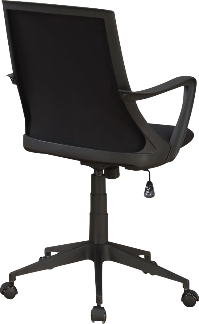 Harelson Black Desk Chair - Thumbnail - Image 2