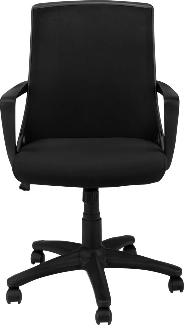 Harelson Black Desk Chair - Thumbnail - Image 4