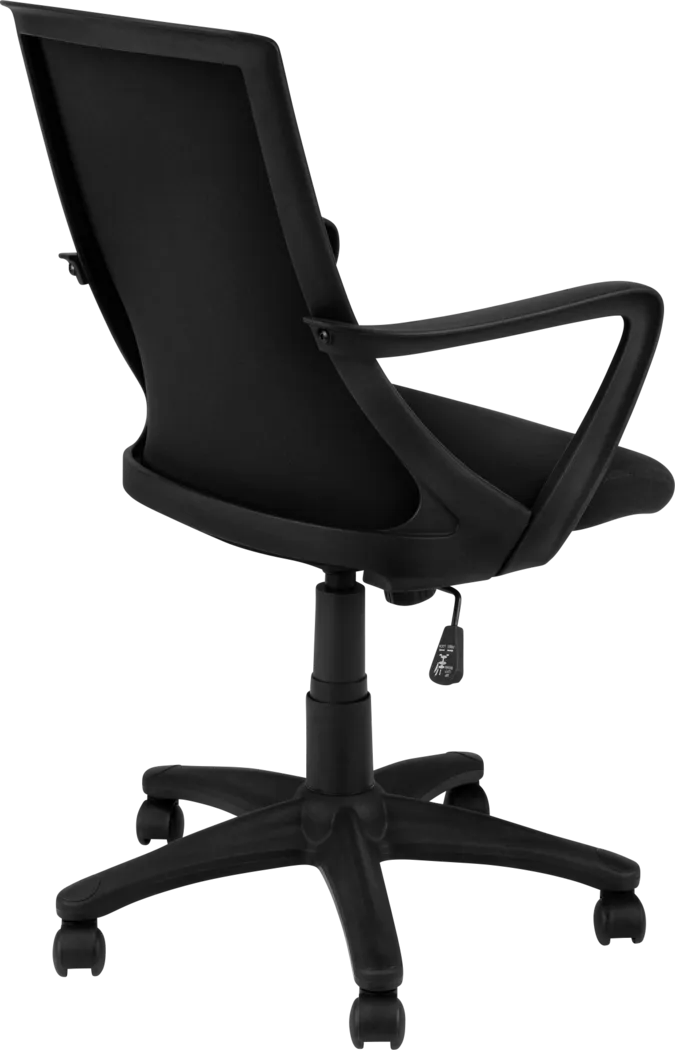 Harelson Black Desk Chair - Thumbnail - Image 5