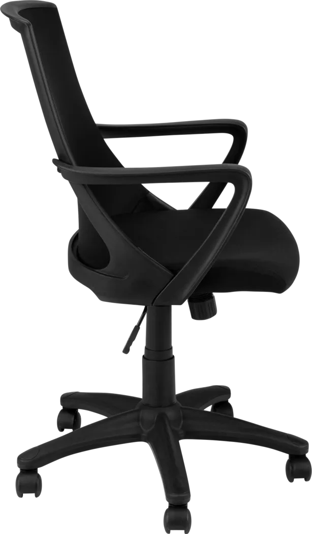Harelson Black Desk Chair - Thumbnail - Image 6