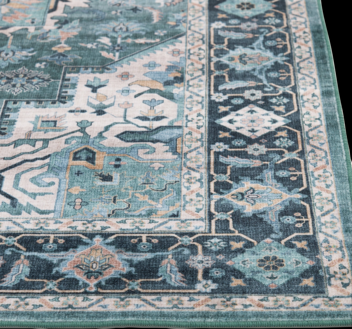 Hargis Blue 5' x 7' Rug - Thumbnail - Image 2