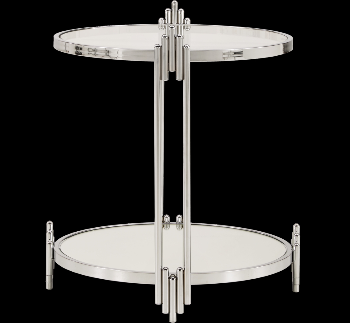 Hariette Chrome Accent Table - Thumbnail - Image 3