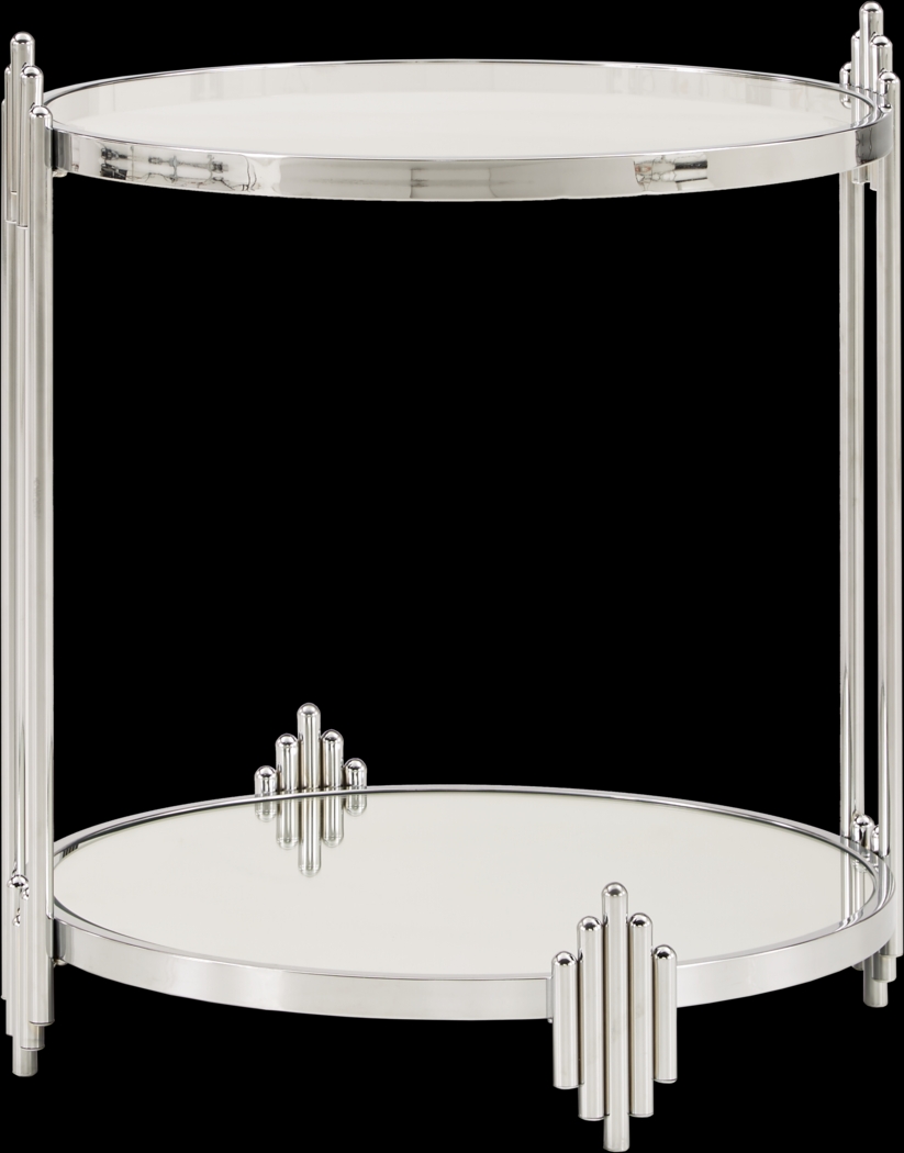 Hariette Chrome Accent Table - Thumbnail - Image 1