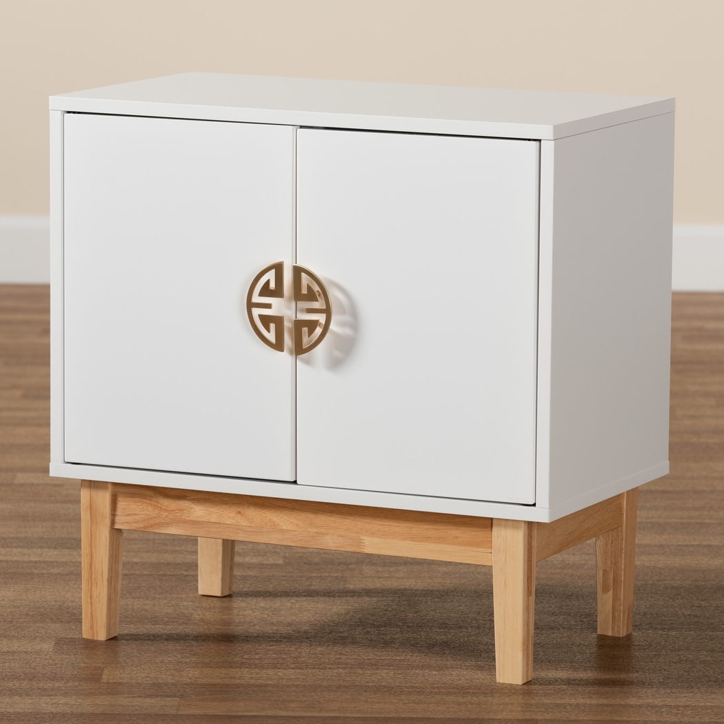 Harill White Accent Cabinet - Thumbnail - Image 2