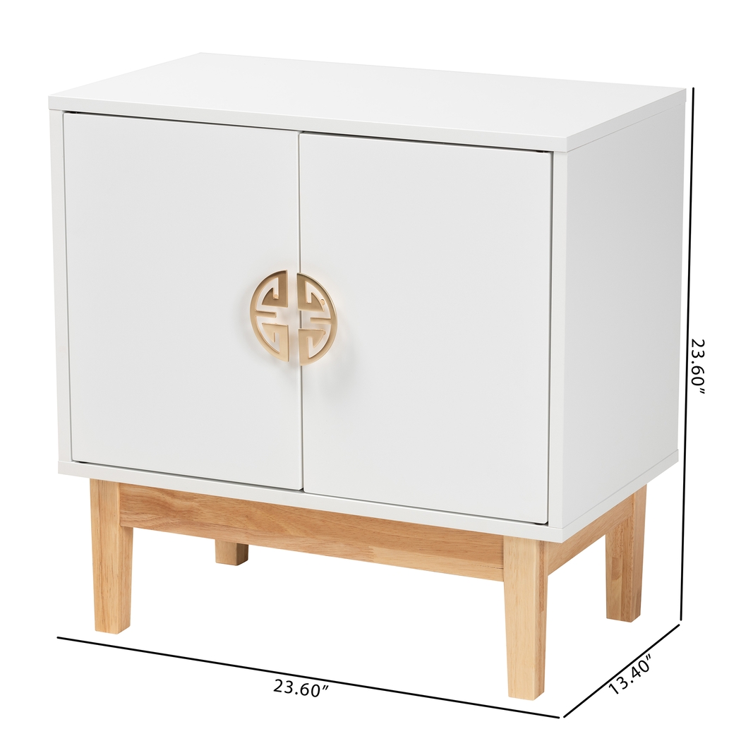 Harill White Accent Cabinet - Thumbnail - Image 9