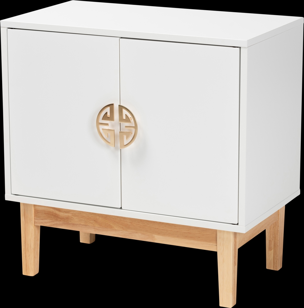Harill White Accent Cabinet - Thumbnail - Image 1