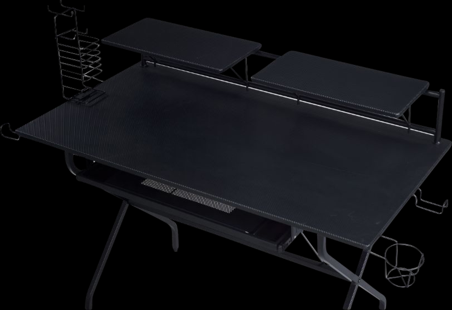 Harimoney Black Computer Desk - Thumbnail - Image 3