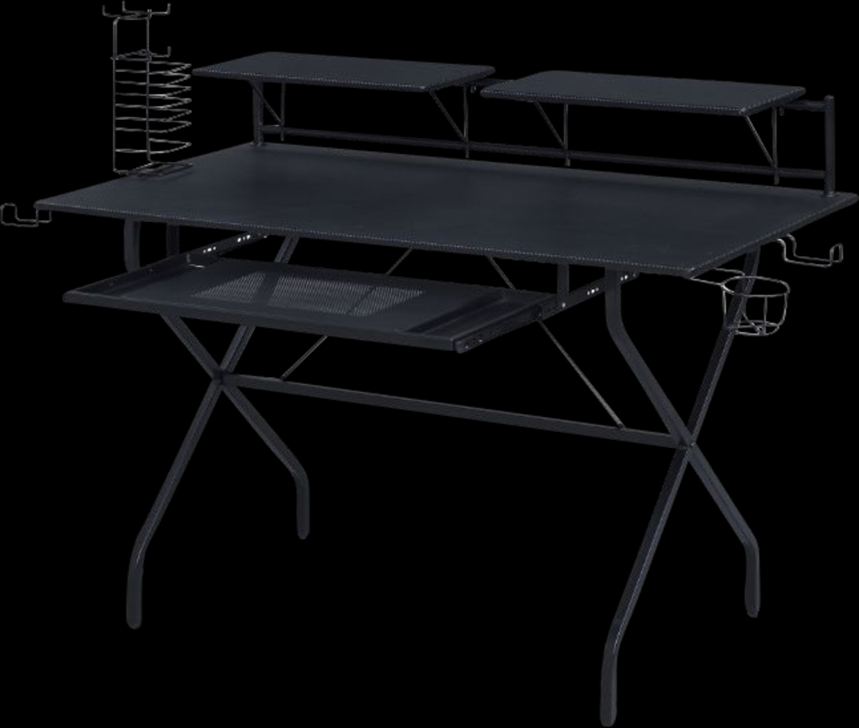 Harimoney Black Computer Desk - Thumbnail - Image 4