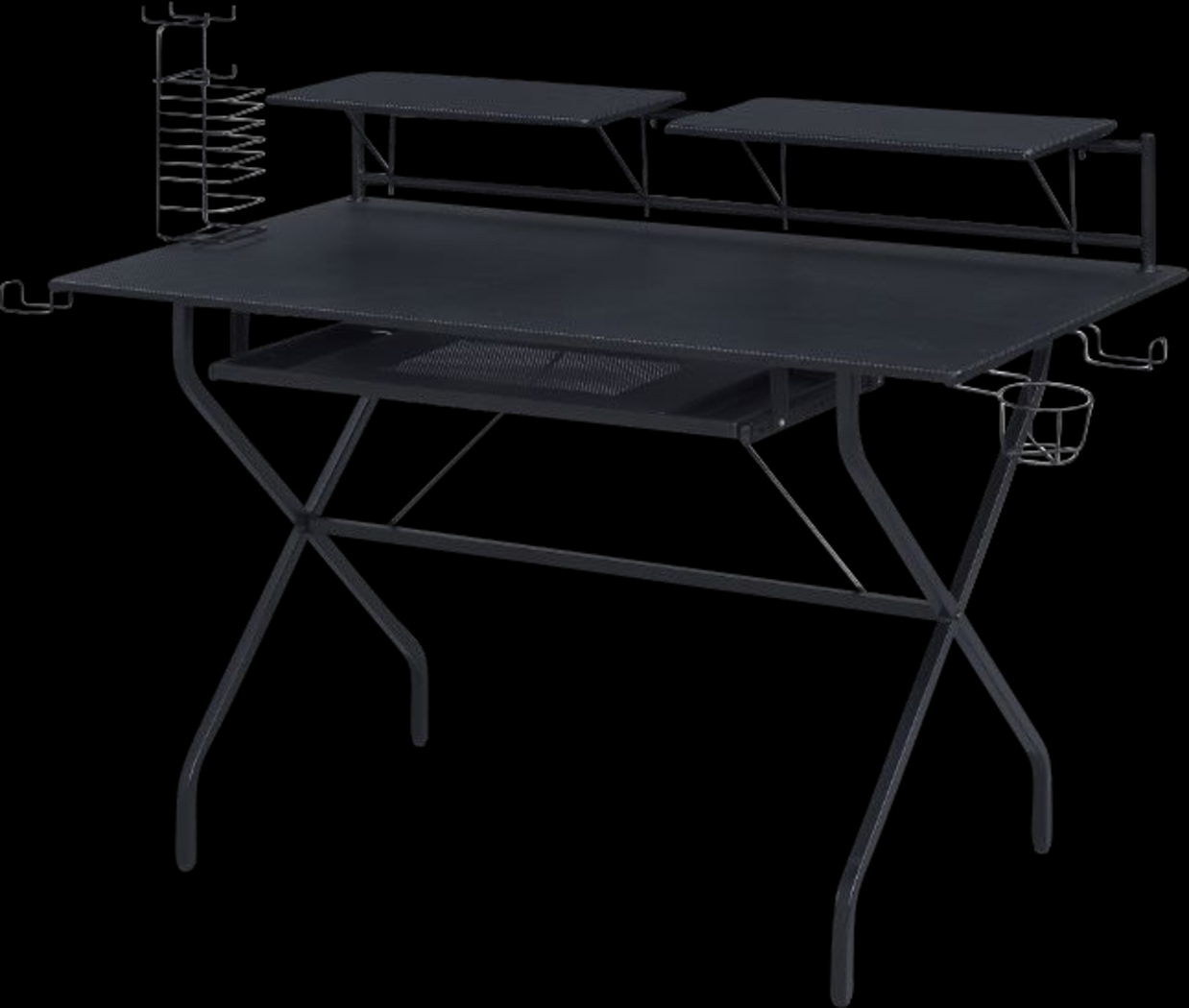 Harimoney Black Computer Desk - Thumbnail - Image 1