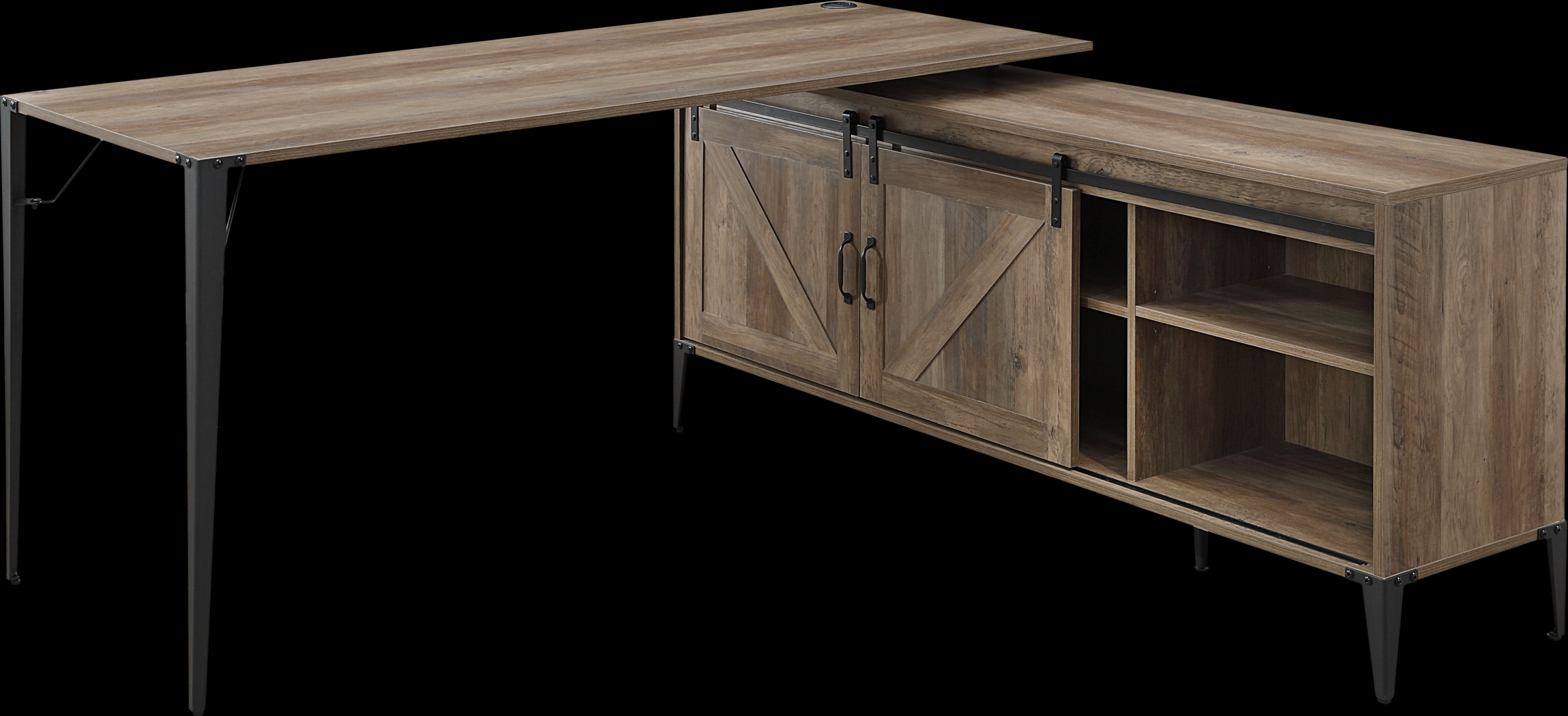 Harinette Brown Desk - Thumbnail - Image 2