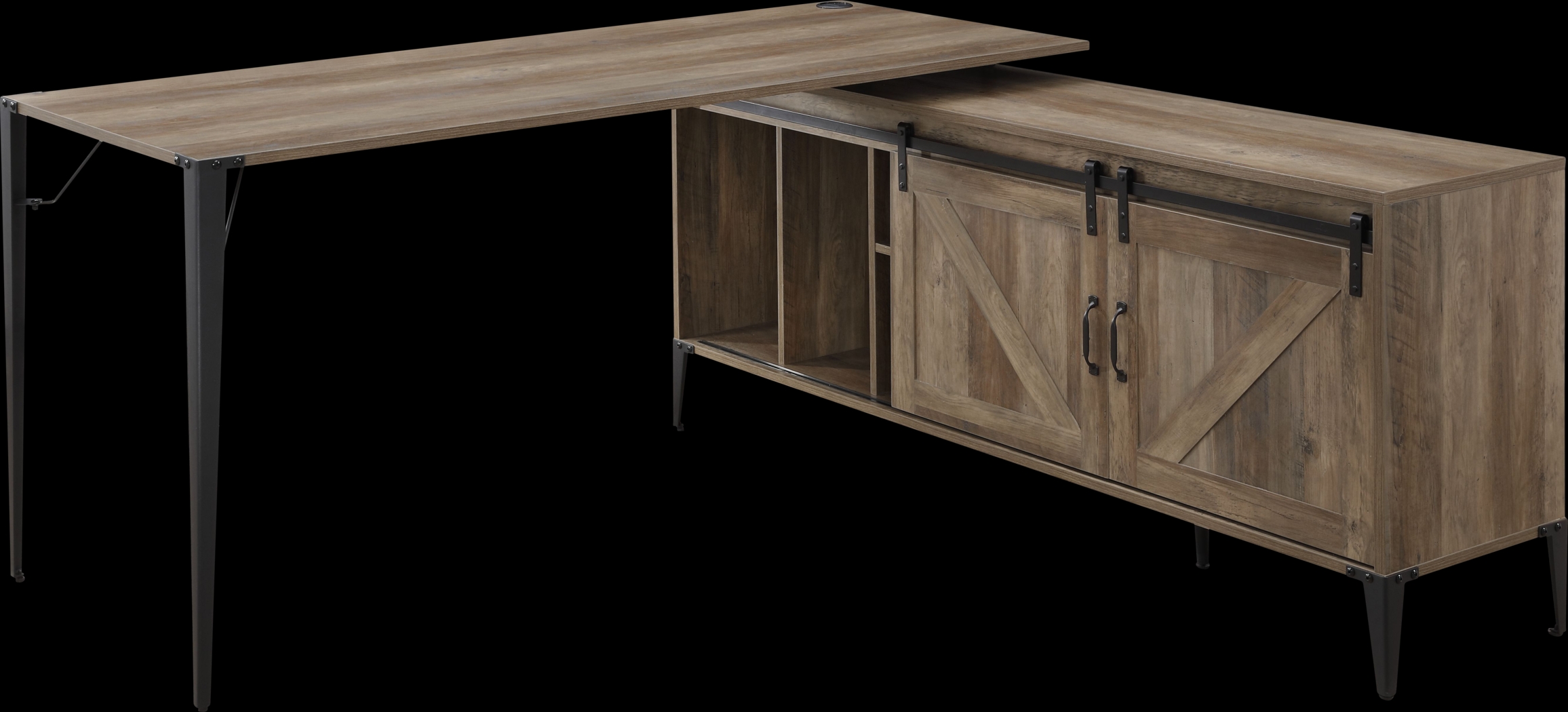 Harinette Brown Desk - Thumbnail - Image 1