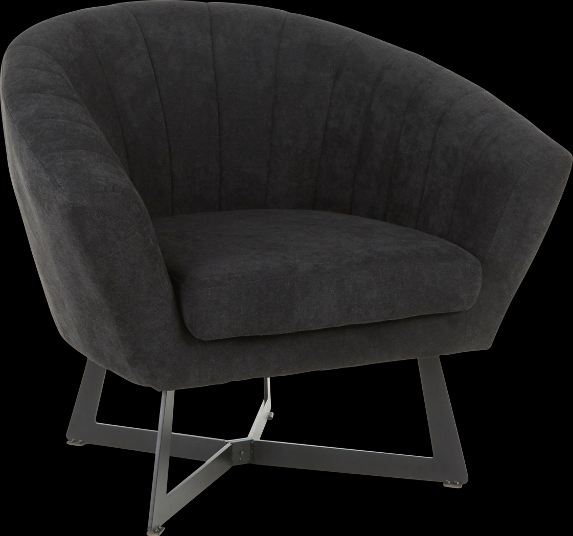 Haririck Black Accent Chair - Thumbnail - Image 1