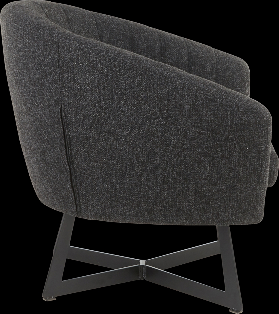 Haririck Charcoal Accent Chair - Thumbnail - Image 3