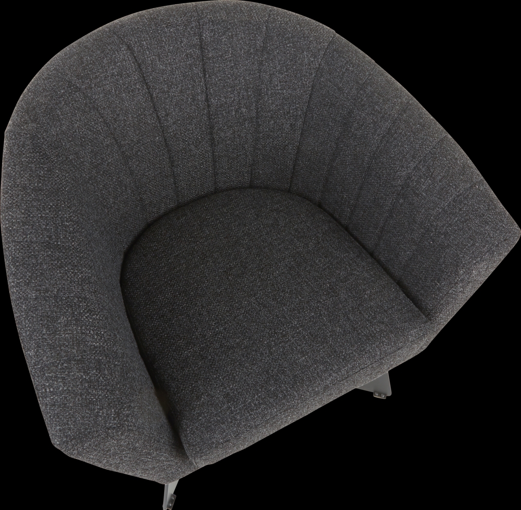 Haririck Charcoal Accent Chair - Thumbnail - Image 6