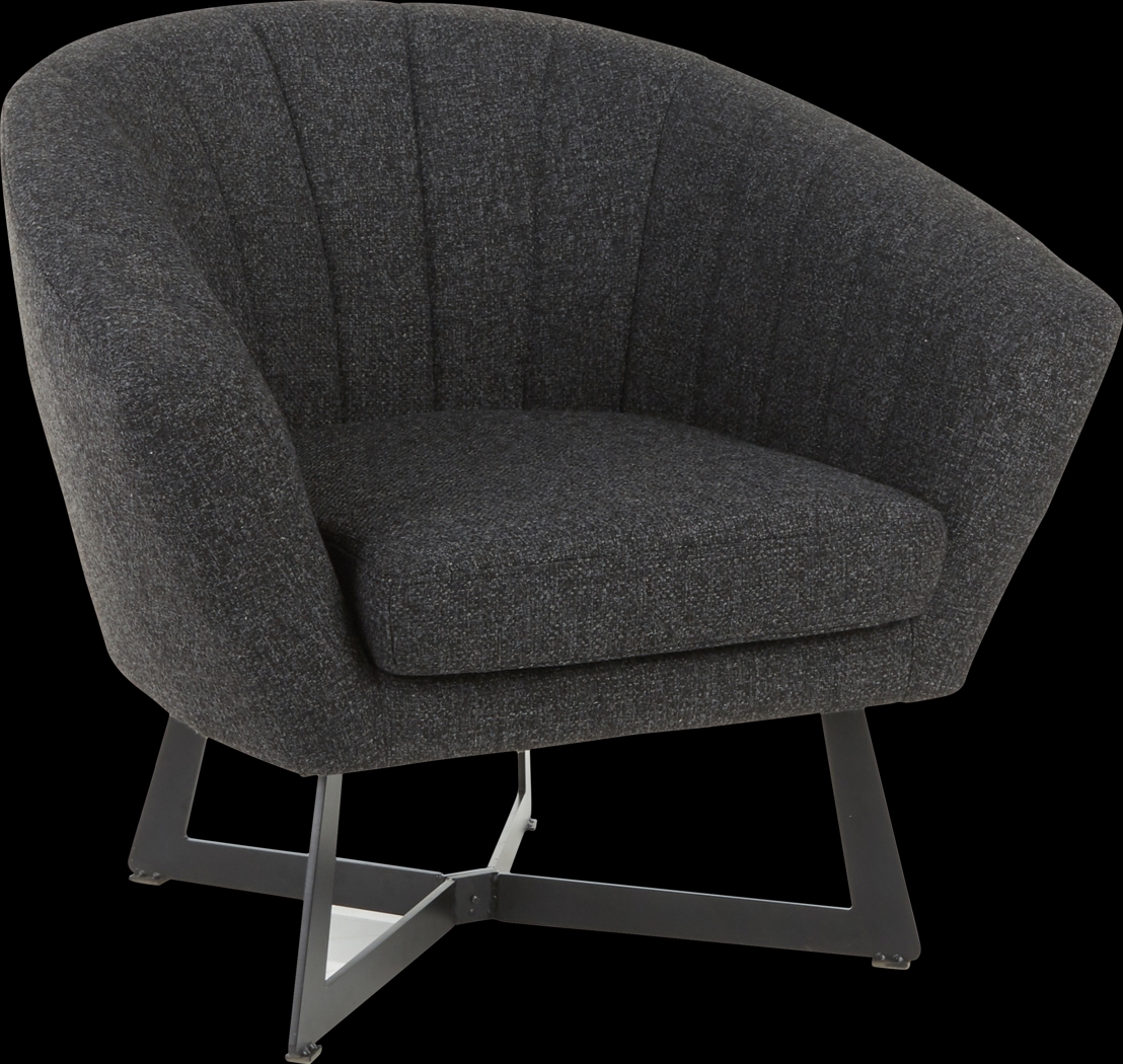 Haririck Charcoal Accent Chair - Thumbnail - Image 1