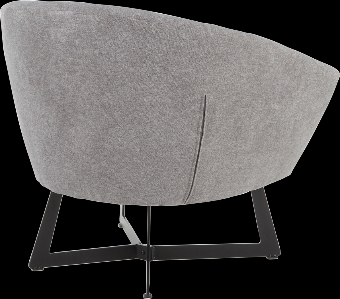 Haririck Gray Accent Chair - Thumbnail - Image 2
