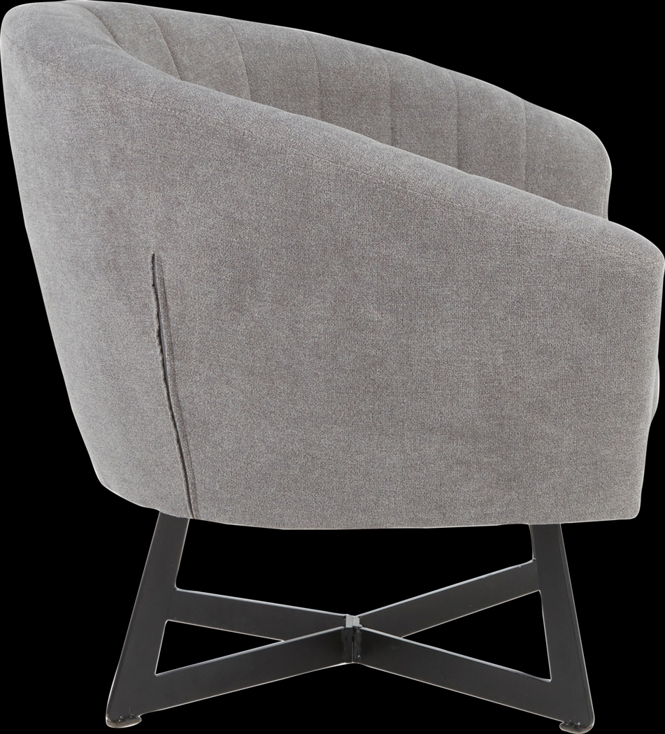 Haririck Gray Accent Chair - Thumbnail - Image 3
