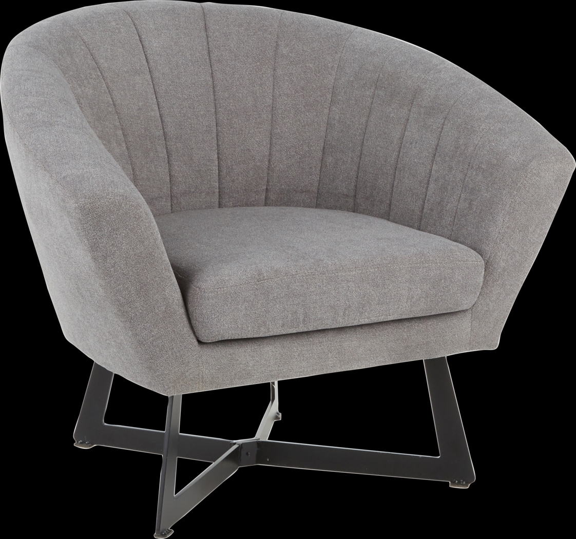 Haririck Gray Accent Chair - Thumbnail - Image 1