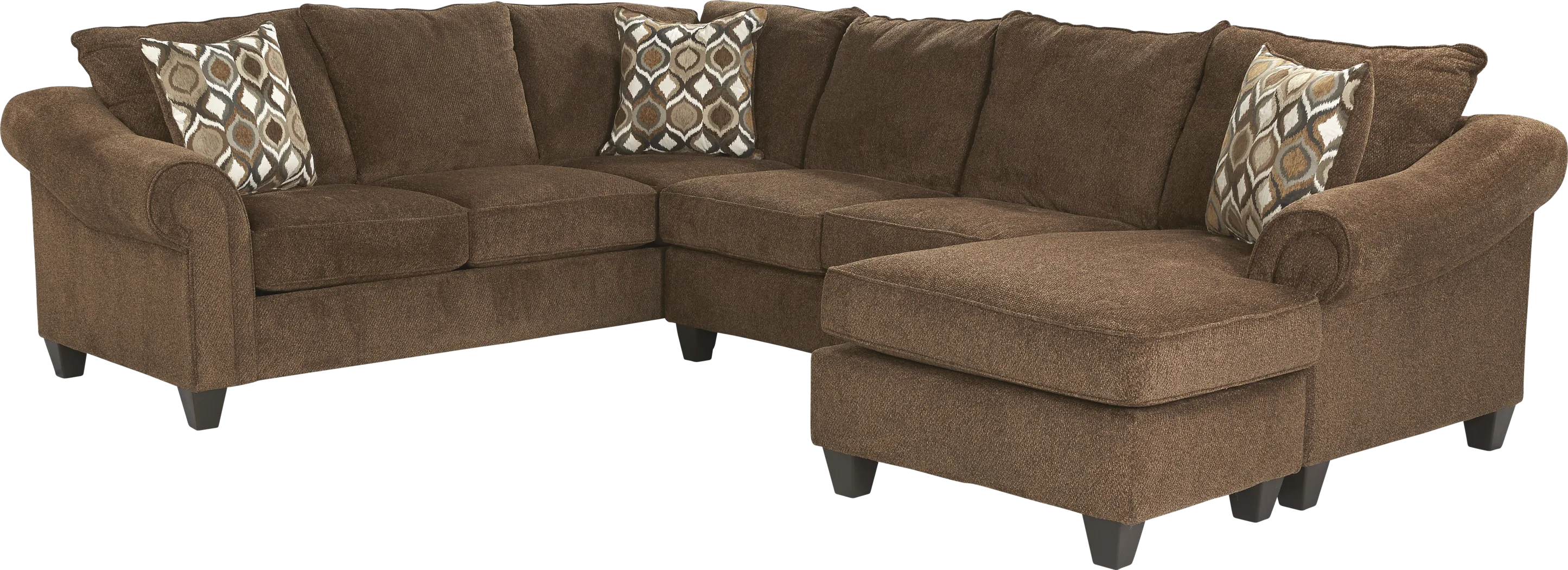 Harker Heights Chocolate 2 Pc Left Sectional - Thumbnail - Image 1