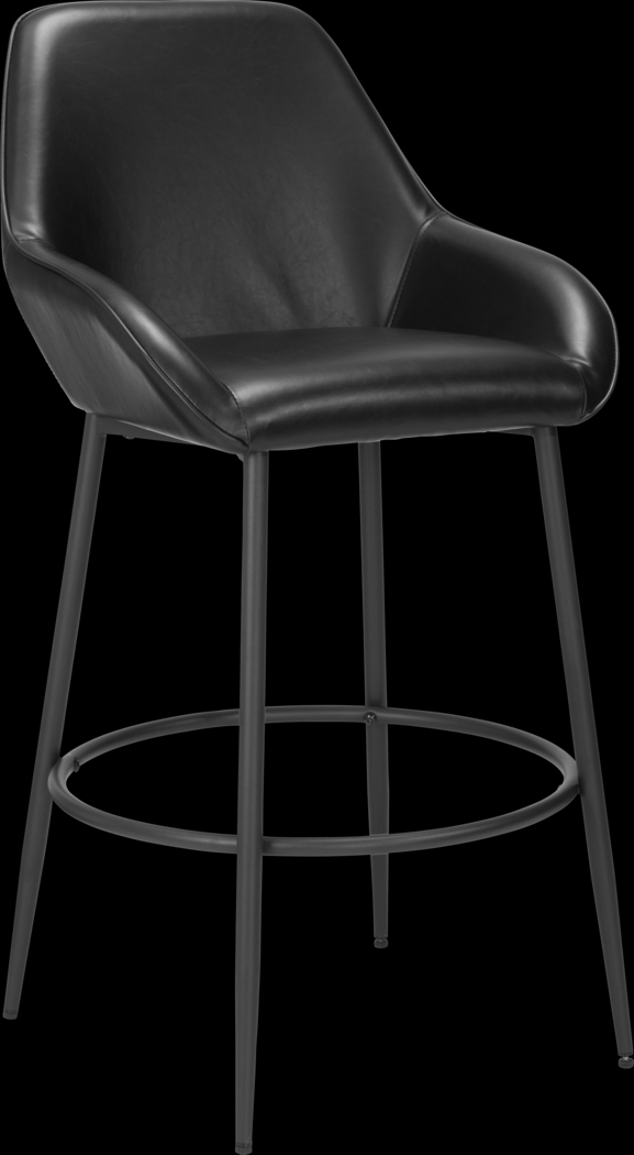 Harlan Black Barstool, Set of 2 - Thumbnail - Image 2