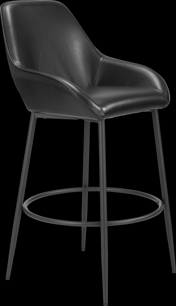 Harlan Black Barstool, Set of 2 - Thumbnail - Image 3