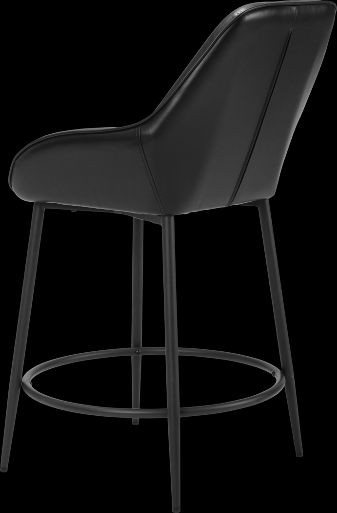 Harlan Black Counter Height Stool, Set of 2 - Thumbnail - Image 6