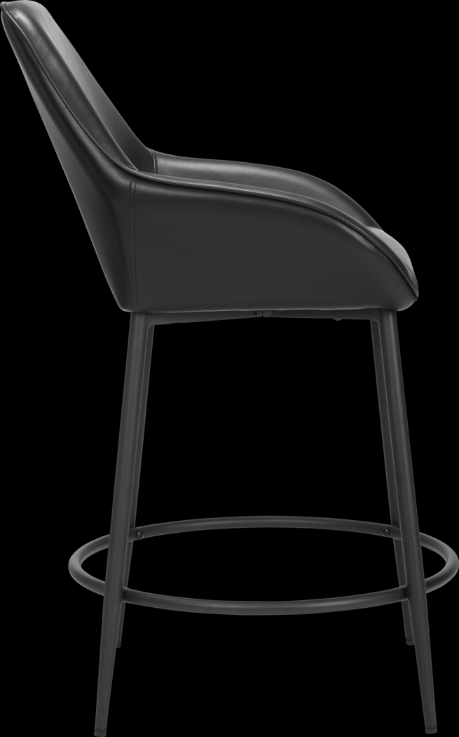 Harlan Black Counter Height Stool, Set of 2 - Thumbnail - Image 7