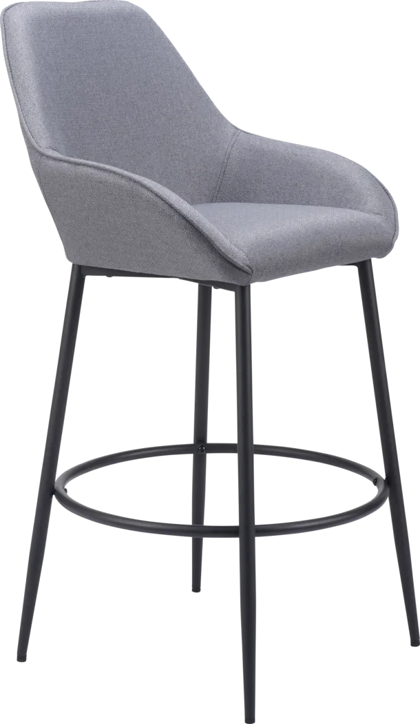Harlan Gray Barstool, Set of 2 - Thumbnail - Image 2