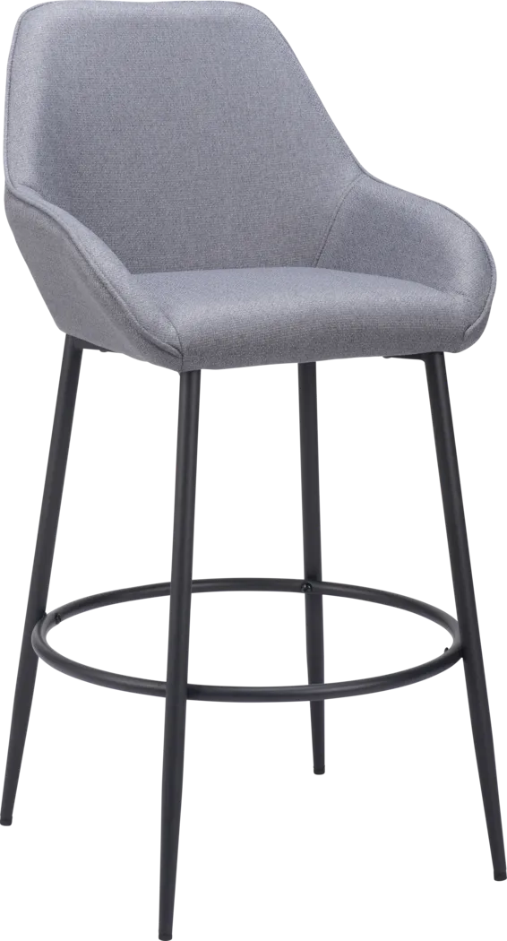 Harlan Gray Barstool, Set of 2 - Thumbnail - Image 3