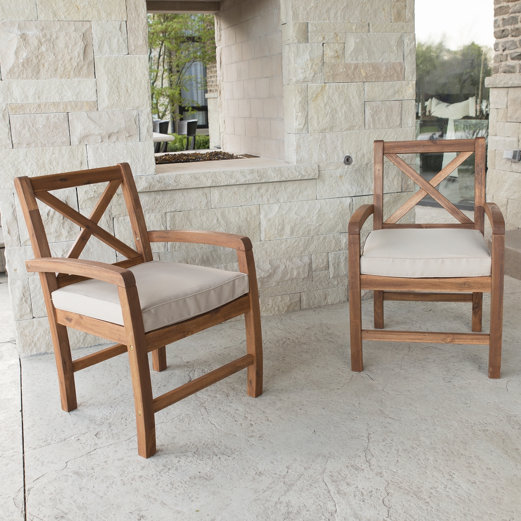 Harlanwood Brown Outdoor Accent Chair, Set of 2 - Thumbnail - Image 4