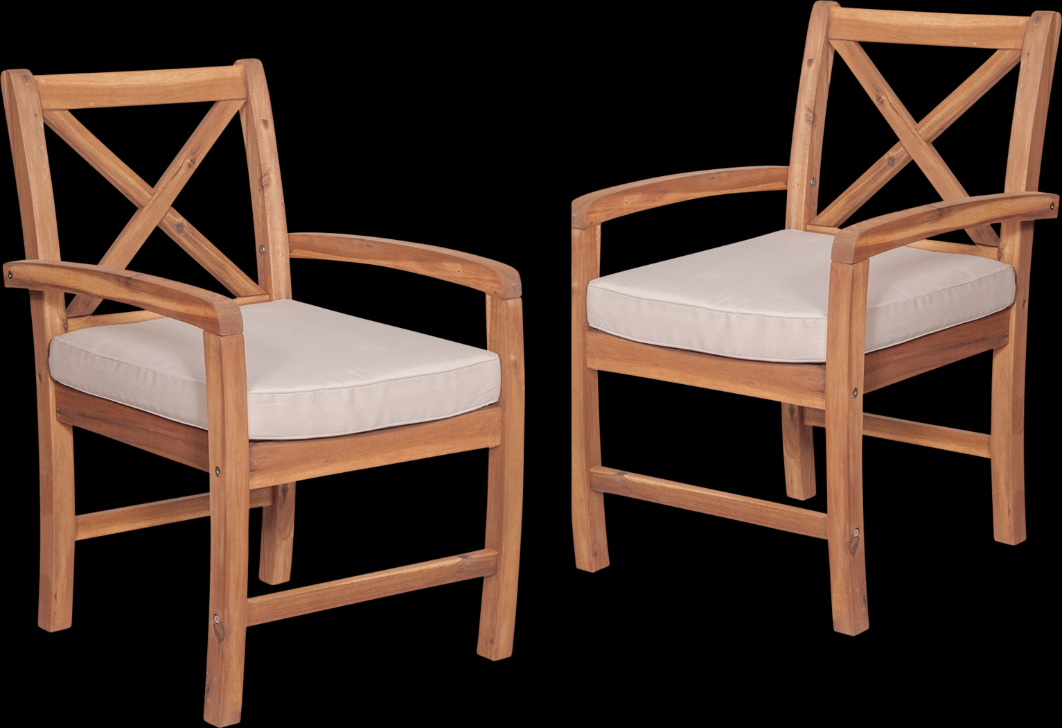 Harlanwood Brown Outdoor Accent Chair, Set of 2 - Thumbnail - Image 1