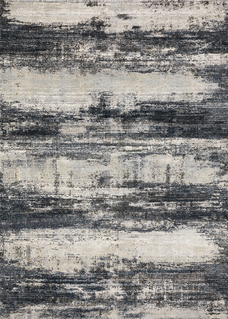 Harlee Navy 5'4 x 8' Rug - Thumbnail - Image 1