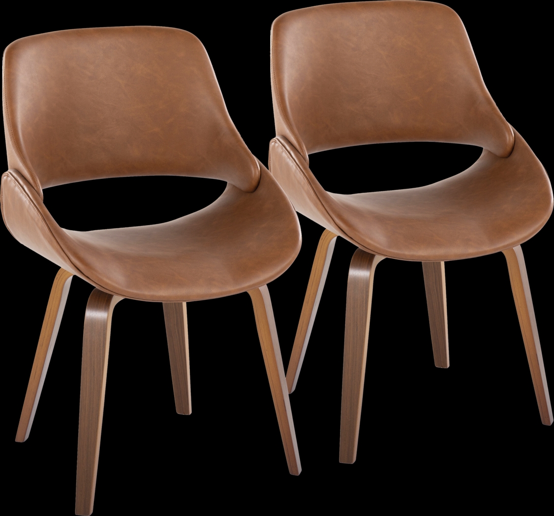 Harless Camel Side Chair, Set of 2 - Thumbnail - Image 1