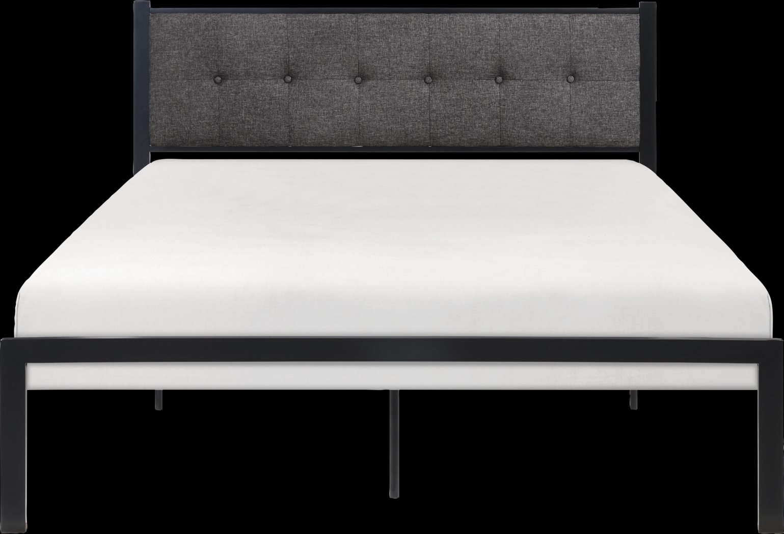 Harllan Gray Queen Platform Bed - Thumbnail - Image 4