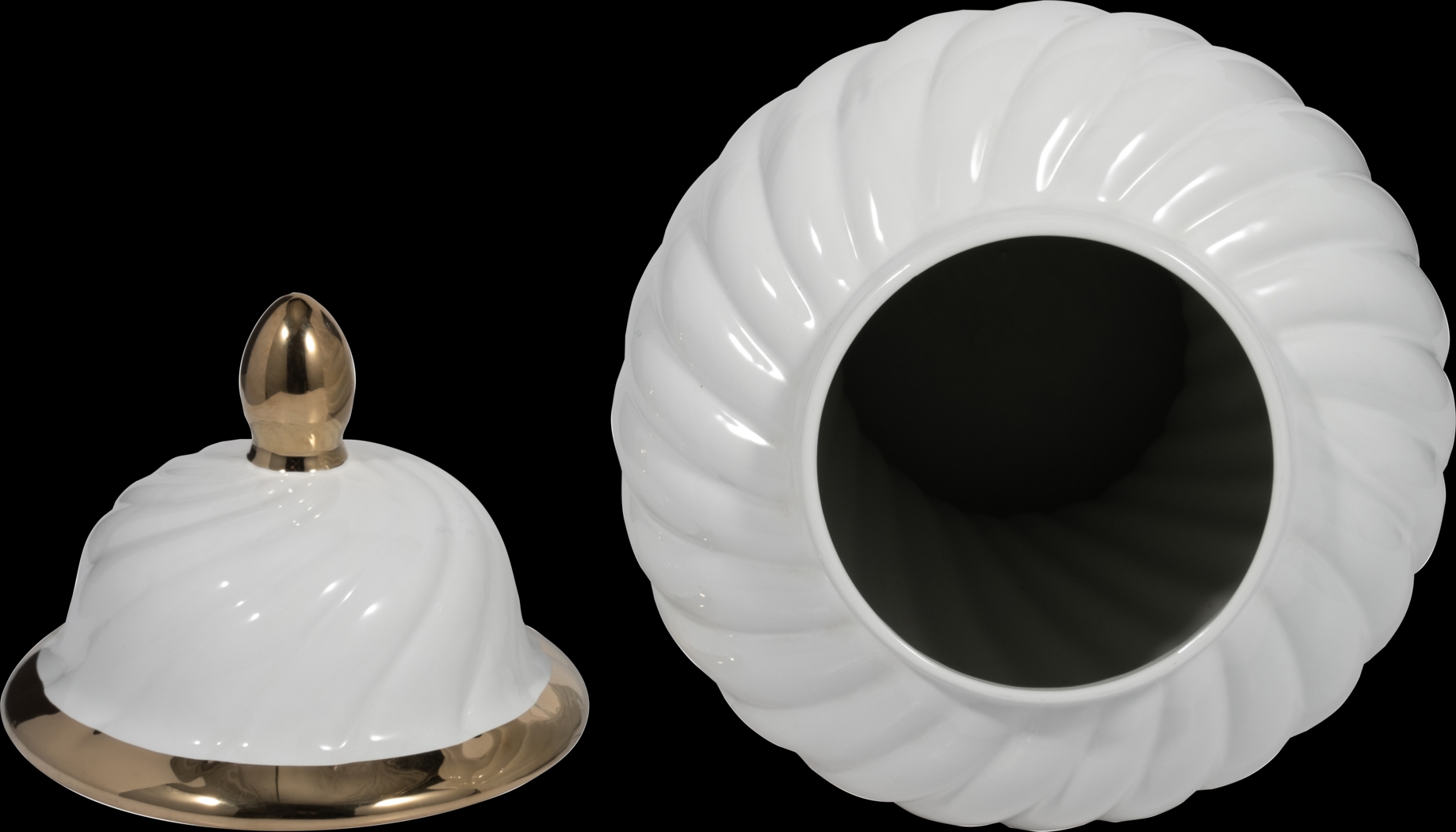 Harlou White 20 in. Jar - Thumbnail - Image 3