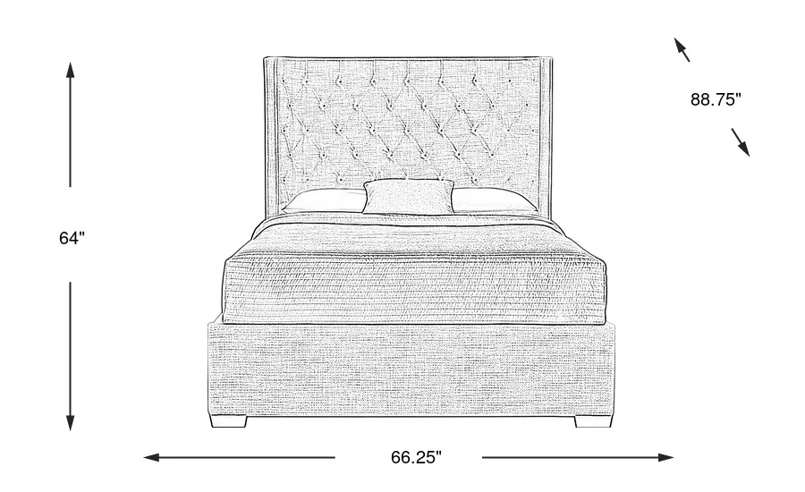 Dimension Image. Please refer to the Dimension Tab on this page for dimension details.